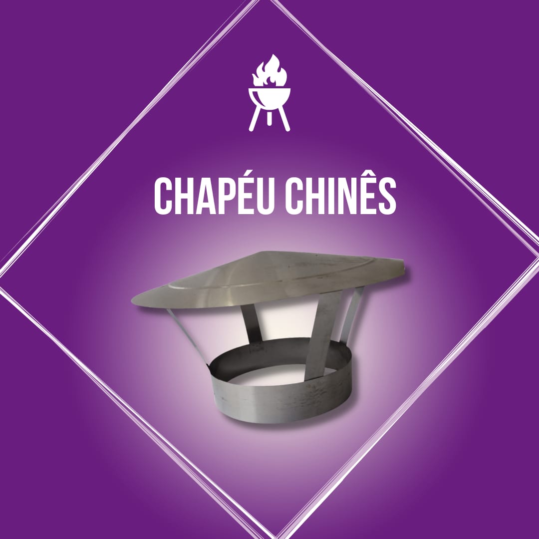 Chápeu chinês 6 polegadas